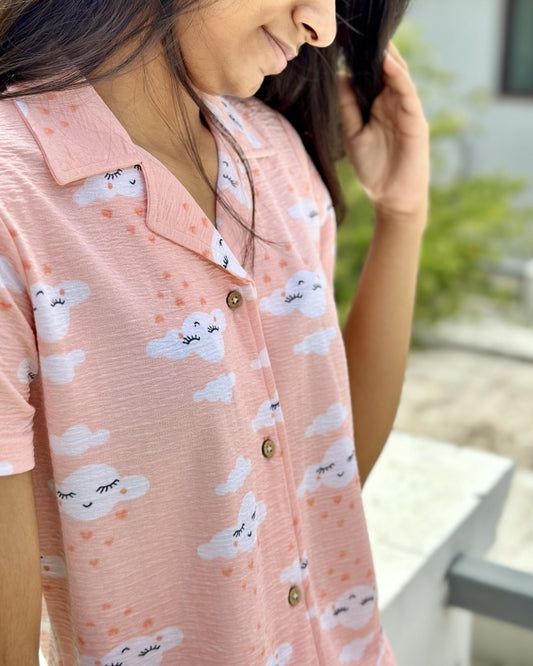 Orange Cloud - 2 Piece Set