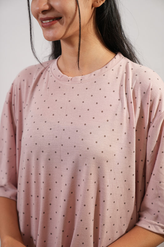 Pink polka