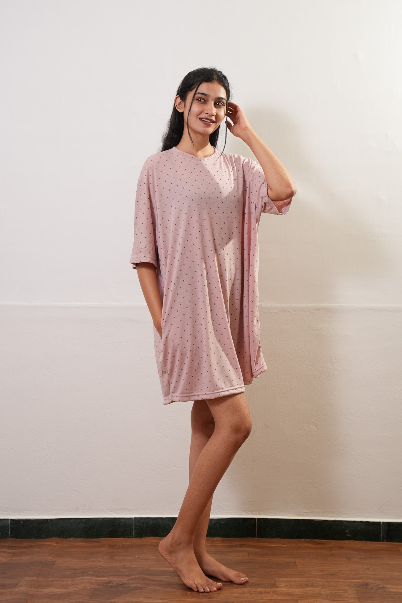 Pink polka