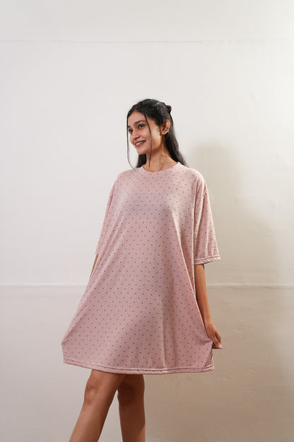 Pink polka