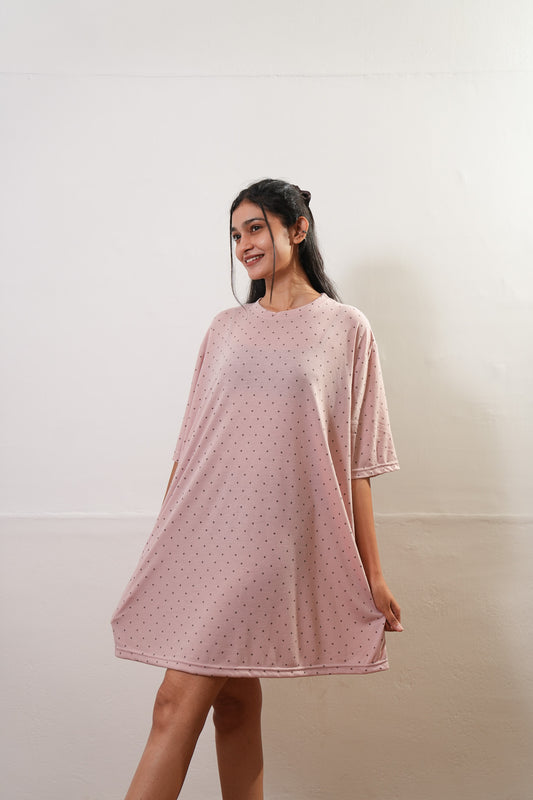 Pink polka