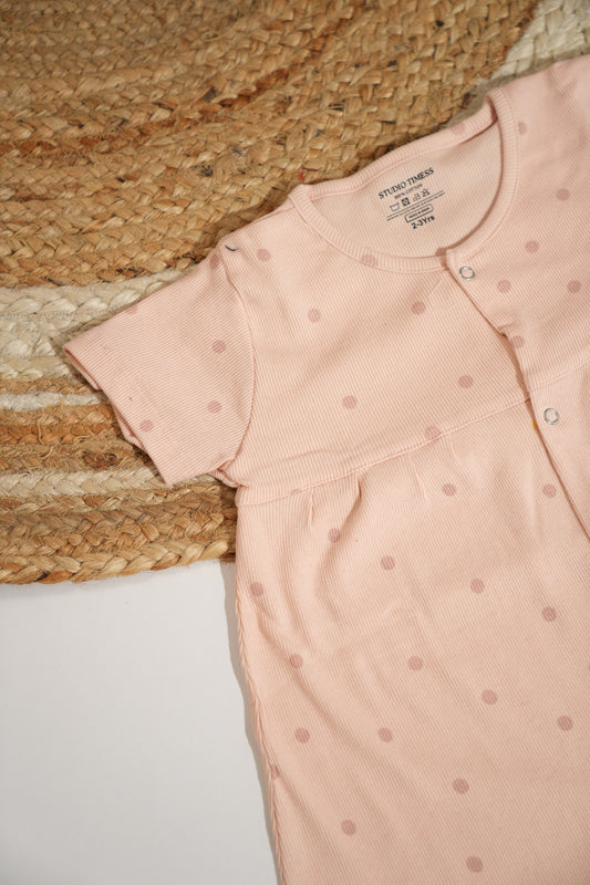 Soft Peach Polka
